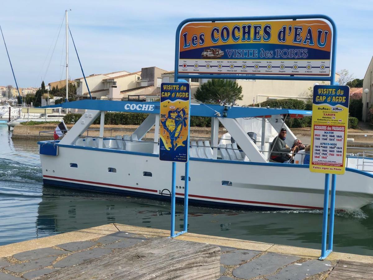 Cap Capistol Studio Le Cap D'Agde Vue Port Экстерьер фото